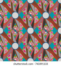 Abstract color seamless pattern for new background.