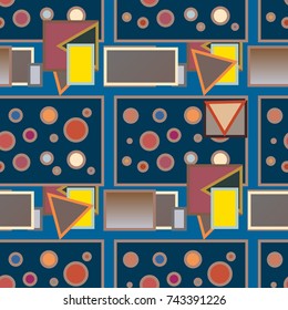 Abstract color seamless pattern for new background.