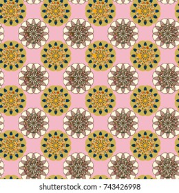 Abstract color seamless pattern for new background.
