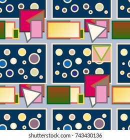 Abstract color seamless pattern for new background.
