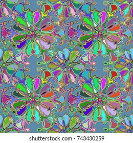 Abstract color seamless pattern for new background.