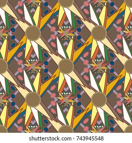 Abstract color seamless pattern for new background.