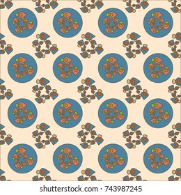 Abstract color seamless pattern for new background.