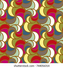Abstract color seamless pattern for new background.