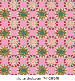 Abstract color seamless pattern for new background.