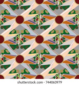 Abstract color seamless pattern for new background.