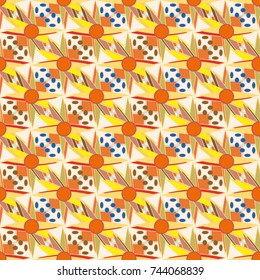Abstract color seamless pattern for new background.