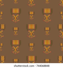 Abstract color seamless pattern for new background.