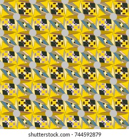 Abstract color seamless pattern for new background.