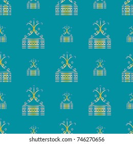 Abstract color seamless pattern for new background.