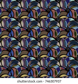 Abstract color seamless pattern for new background.