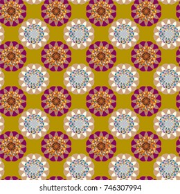 Abstract color seamless pattern for new background.