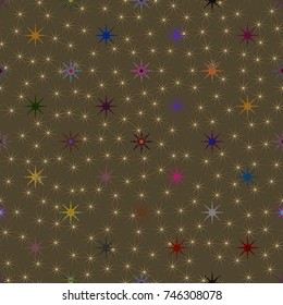Abstract color seamless pattern for new background.