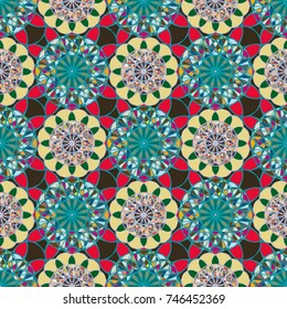 Abstract color seamless pattern for new background.