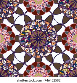 Abstract color seamless pattern for new background.