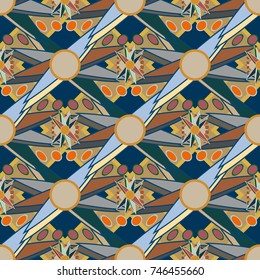 Abstract color seamless pattern for new background.