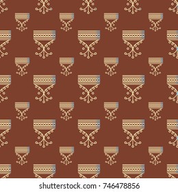 Abstract color seamless pattern for new background.