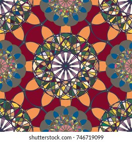 Abstract color seamless pattern for new background.