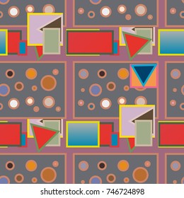 Abstract color seamless pattern for new background.