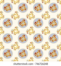 Abstract color seamless pattern for new background.