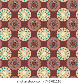 Abstract color seamless pattern for new background.