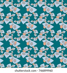 Abstract color seamless pattern for new background.