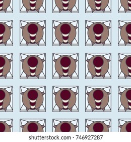 Abstract color seamless pattern for new background.