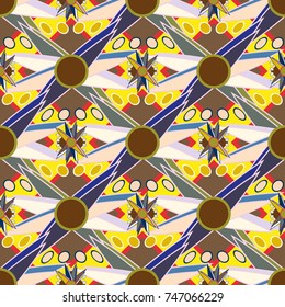 Abstract color seamless pattern for new background.