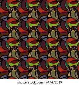 Abstract color seamless pattern for new background.