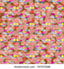 Abstract color seamless pattern for new background.