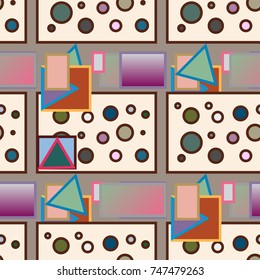 Abstract color seamless pattern for new background.