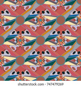 Abstract color seamless pattern for new background.