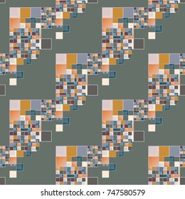 Abstract color seamless pattern for new background.