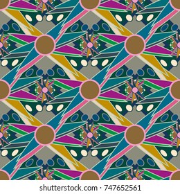 Abstract color seamless pattern for new background.