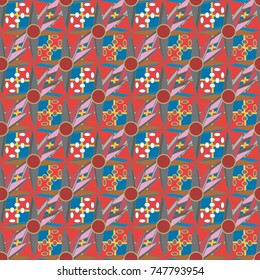 Abstract color seamless pattern for new background.