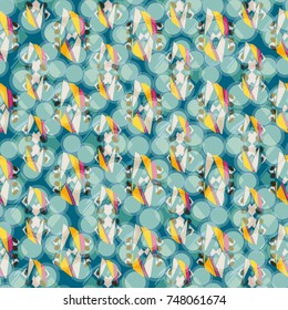 Abstract color seamless pattern for new background.