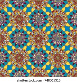 Abstract color seamless pattern for new background.