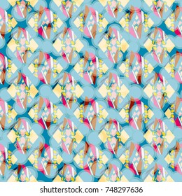 Abstract color seamless pattern for new background.