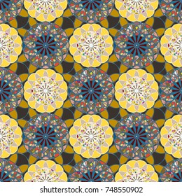 Abstract color seamless pattern for new background.