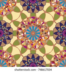 Abstract color seamless pattern for new background.