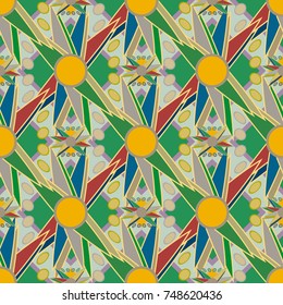 Abstract color seamless pattern for new background.