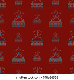 Abstract color seamless pattern for new background.