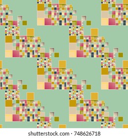 Abstract color seamless pattern for new background.