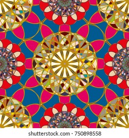 Abstract color seamless pattern for new background.