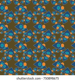 Abstract color seamless pattern for new background.
