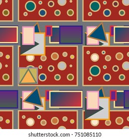 Abstract color seamless pattern for new background.