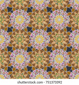 Abstract color seamless pattern for new background.