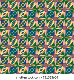 Abstract color seamless pattern for new background.