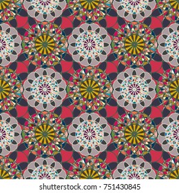 Abstract color seamless pattern for new background.