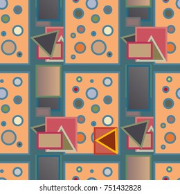 Abstract color seamless pattern for new background.